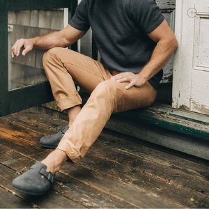 Taylor Stitch The Democratic (Slim) All Day Pant in Tobacco Selvage Denim